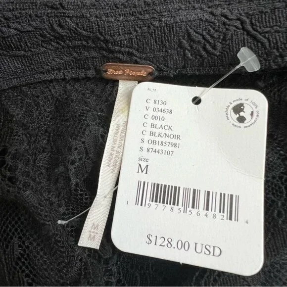 Free People Brooklyn Mini Dress in Black - M - Picture 4 of 8